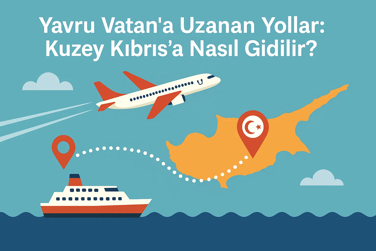 Yavru Vatan'a Uzanan Yollar: Kuzey Kıbrıs'a Nasıl Gidilir? Adım Adım Ulaşım Rehberi!